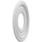 Ekena Millwork Cole Thermoformed PVC Ceiling Medallion (Fits Canopies up to 4 1/4"), 10"OD x 3 1/2"ID x 3/4"P CMP10CO - alternate 2